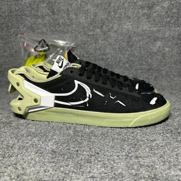 Nike Blazer Low Acronym Black Olive Aura Mens Shoes Sneakers DO9373-001 Size 5.5