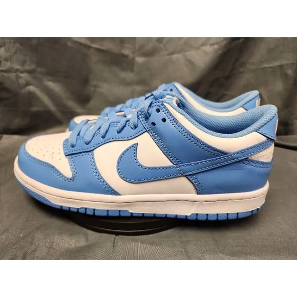 Nike Boys Dunk Low (GS) Sneakers University Blue Edition Size 5.5 NEW NO BOX!