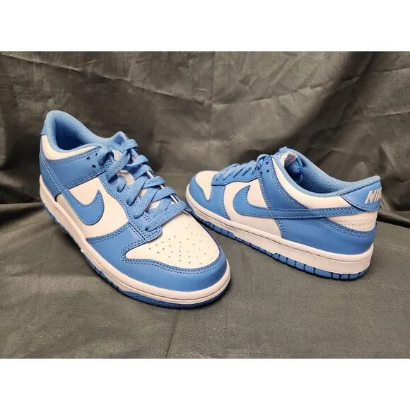Nike Boys Dunk Low (GS) Sneakers University Blue Edition Size 5.5 NEW NO BOX!
