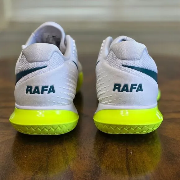 Nike Court Zoom Vapor Cage 4 Rafa White Volt LE Tennis Shoes DD1579-107 Men's 12