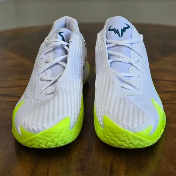 Nike Court Zoom Vapor Cage 4 Rafa White Volt LE Tennis Shoes DD1579-107 Men's 12