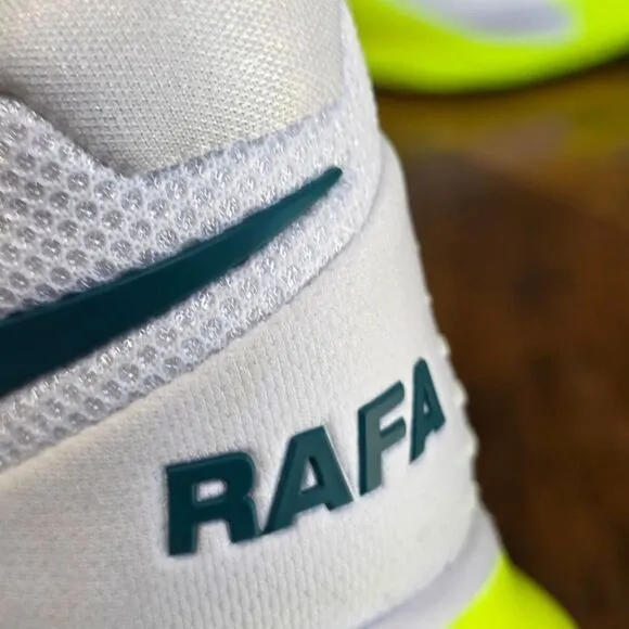 Nike Court Zoom Vapor Cage 4 Rafa White Volt LE Tennis Shoes DD1579-107 Men's 12