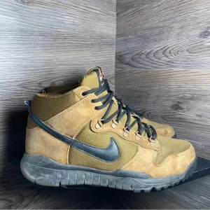 Nike dunk high military brown black boots