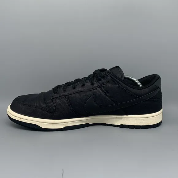 Nike Dunk Low Black Canvas Skate Shoes DV7211-001 Men's Sz 11
