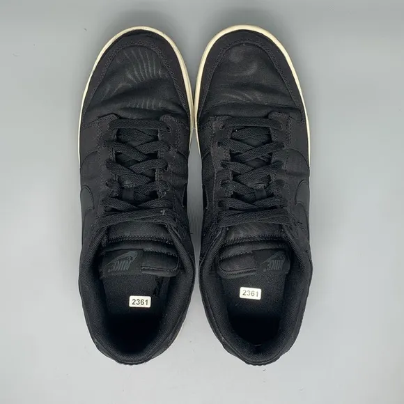 Nike Dunk Low Black Canvas Skate Shoes DV7211-001 Men's Sz 11