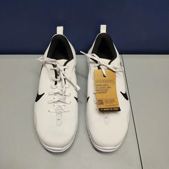 Nike Flex Experience Run 12 Sneaker Shoes Men Size 11.5 White Black DV0740-101