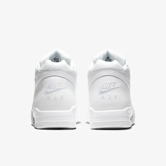 Nike Flight Legacy Triple White Mens Basketball Shoes BQ4212-101 NEW Multi Sz