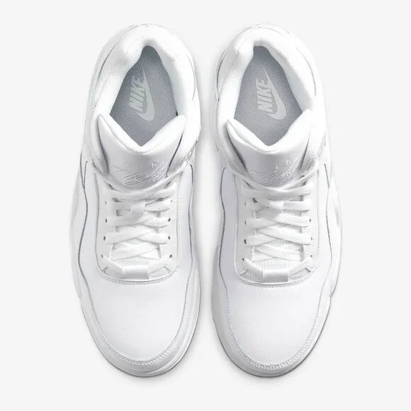 Nike Flight Legacy Triple White Mens Basketball Shoes BQ4212-101 NEW Multi Sz