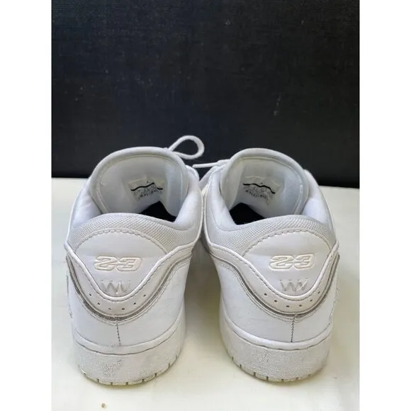 Nike Jordan Air 1 Youth Boys White Leather Shoes/ Sneakers Size 5W SKU 5566