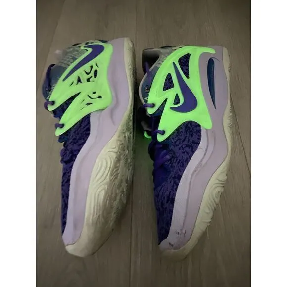 Nike KD 15 Kevin Durant Nightmares Basketball Shoes Psychic‎ Purple Mens 16 Glow
