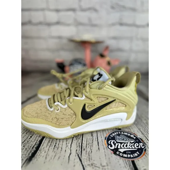 Nike KD 15 Mens SZ 6 | Womens SZ 7.5 Gold Team Promo Basketball Shoes Sneakers