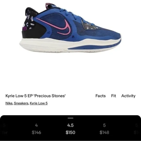 Nike Kyrie Low 5 EP ‘precious stones’ basketball shoes