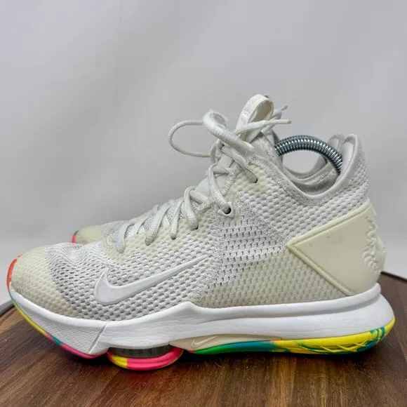 Nike Lebron Witness White Basketball Shoes Sneakers Size 7,5