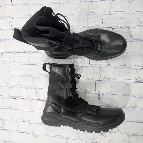 Nike MENS 6.5 WOMENS 8 SFB Field 2 8&quot; Military Combat Boots Black AO7507-001