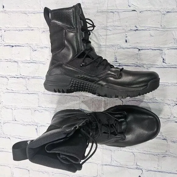 Nike MENS 6.5 WOMENS 8 SFB Field 2 8&quot; Military Combat Boots Black AO7507-001