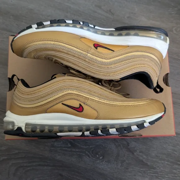 Nike Men's Gold Air Max 97 Shoes Sz 12
