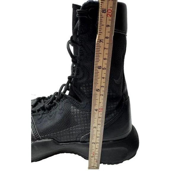 Nike Mens Size 4 Triple Black Tactical Military Combat Boots Moto Womens Size 6