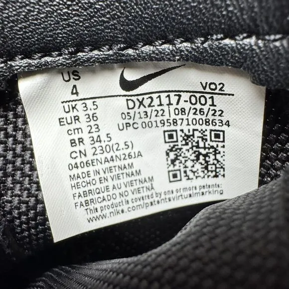 Nike Mens Size 4 Triple Black Tactical Military Combat Boots Moto Womens Size 6
