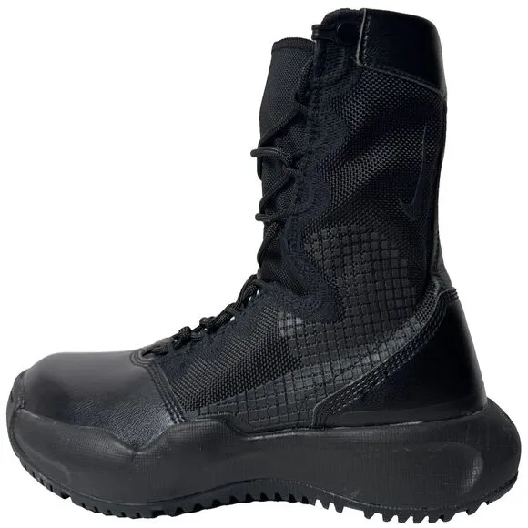 Nike Mens Size 4 Triple Black Tactical Military Combat Boots Moto Womens Size 6