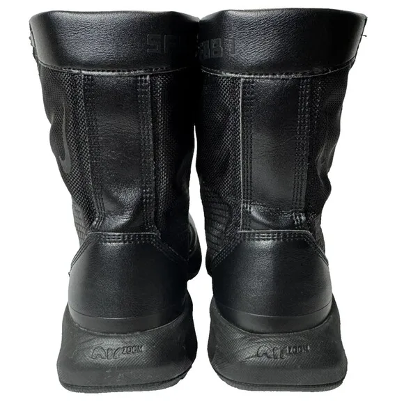 Nike Mens Size 4 Triple Black Tactical Military Combat Boots Moto Womens Size 6