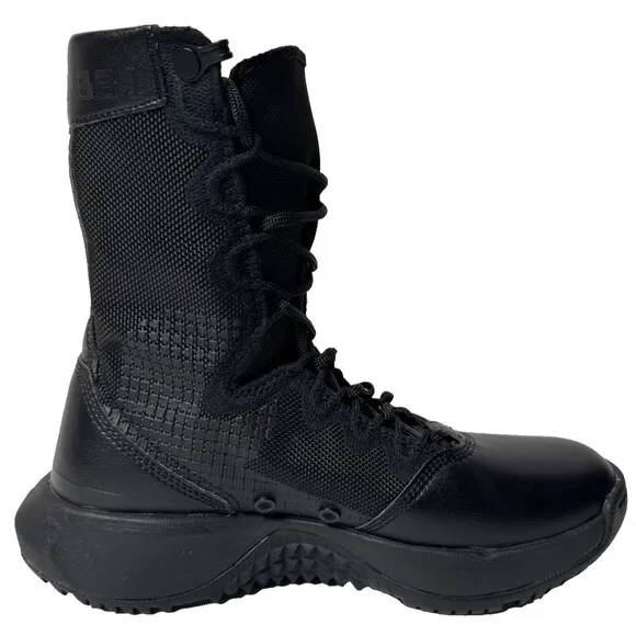Nike Mens Size 4 Triple Black Tactical Military Combat Boots Moto Womens Size 6