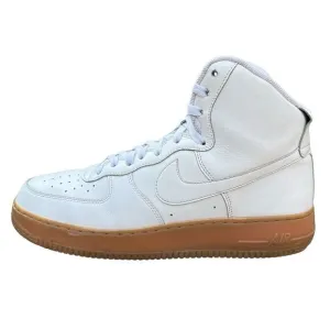 Nike‎ NIKEiD Men's Size 12.5 Air Force 1 Hight White Gum Leather AQ3771 Shoes