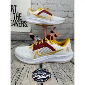 Nike Pegasus 40 Running Shoes Mens 11 TU Burgundy Yellow White Tuskegee NEW