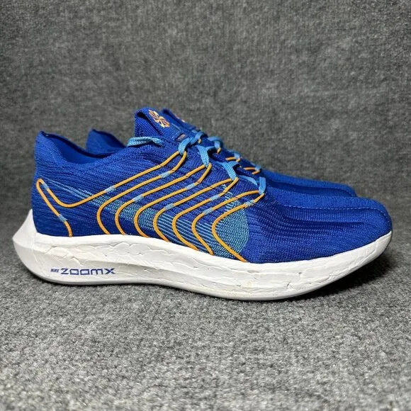 Nike Pegasus Turbo ZoomX Flyknit Running Shoes Blue FD0717-400 Mens 11.5 NEW