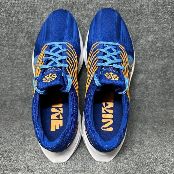 Nike Pegasus Turbo ZoomX Flyknit Running Shoes Blue FD0717-400 Mens 11.5 NEW