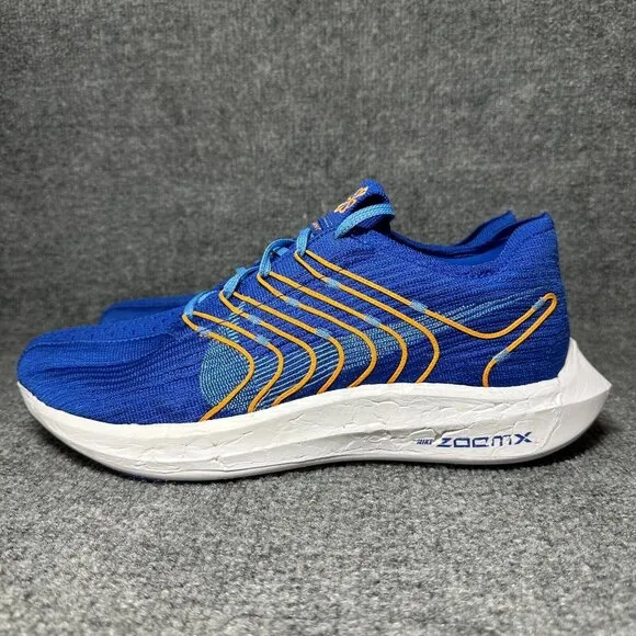 Nike Pegasus Turbo ZoomX Flyknit Running Shoes Blue FD0717-400 Mens 11.5 NEW