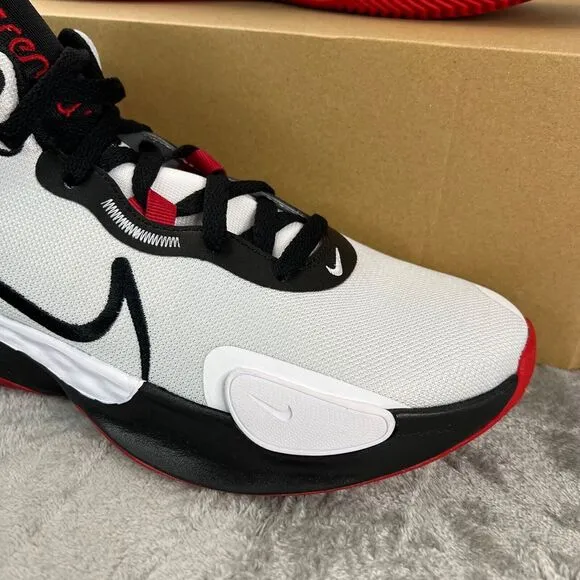 Nike Renew Elevate 3 Mens Sz 9.5 White Red Basketball Sneakers Shoes DD9304-100