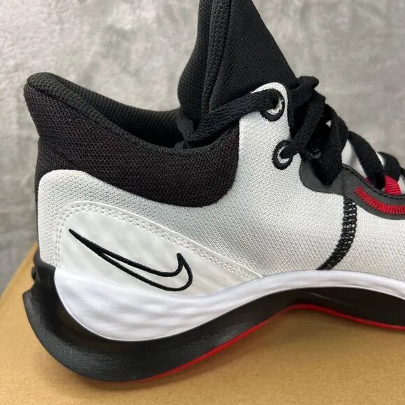 Nike Renew Elevate 3 Mens Sz 9.5 White Red Basketball Sneakers Shoes DD9304-100
