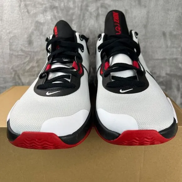 Nike Renew Elevate 3 Mens Sz 9.5 White Red Basketball Sneakers Shoes DD9304-100
