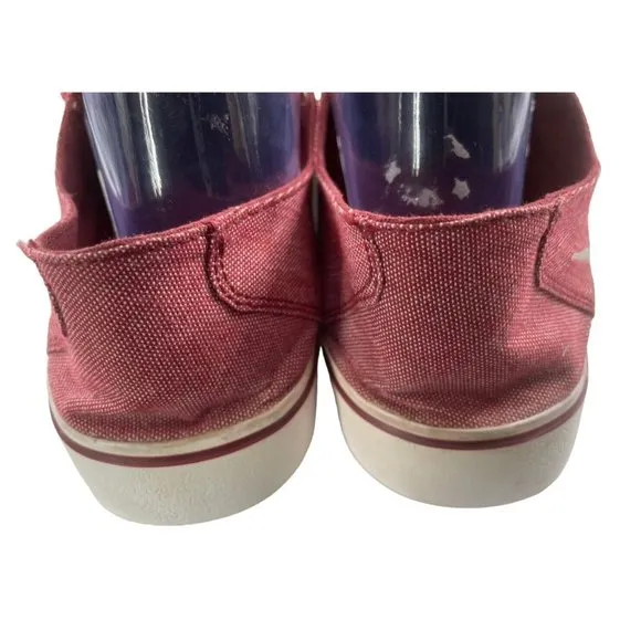 Nike SB Men's Brata Burgundy Canvas Skateboard Shoes Sz 9.5M (599632-611) EUC