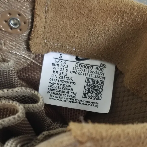 Nike SFB B1 Men Coyote Suede Tactical Military Boots Brown Size 5