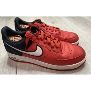 Nike Shoes Men 10 Air Force 1 LV8 Low Varsity Red Black Sneakers A02439-600 2018