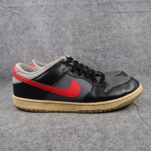 Nike Shoes Mens 13 Sneakers 2012 Dunk Lo Dark Grey Red Leather Trainers Retro