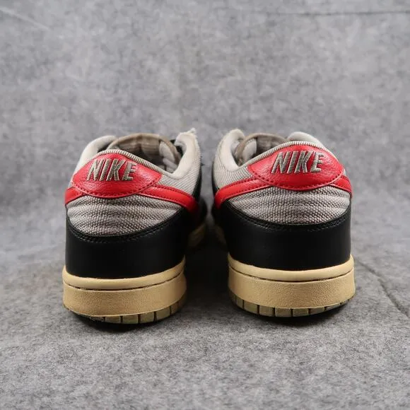 Nike Shoes Mens 13 Sneakers 2012 Dunk Lo Dark Grey Red Leather Trainers Retro