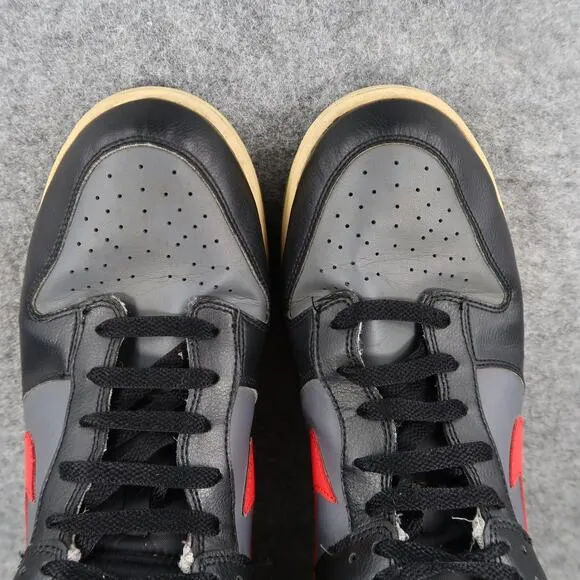 Nike Shoes Mens 13 Sneakers 2012 Dunk Lo Dark Grey Red Leather Trainers Retro