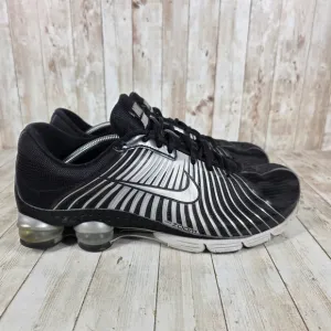 Nike Shox Zoom Running Shoes Athletic Cushioned Black Silver Men's 13