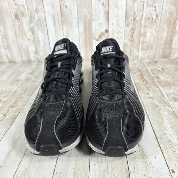 Nike Shox Zoom Running Shoes Athletic Cushioned Black Silver Men's 13
