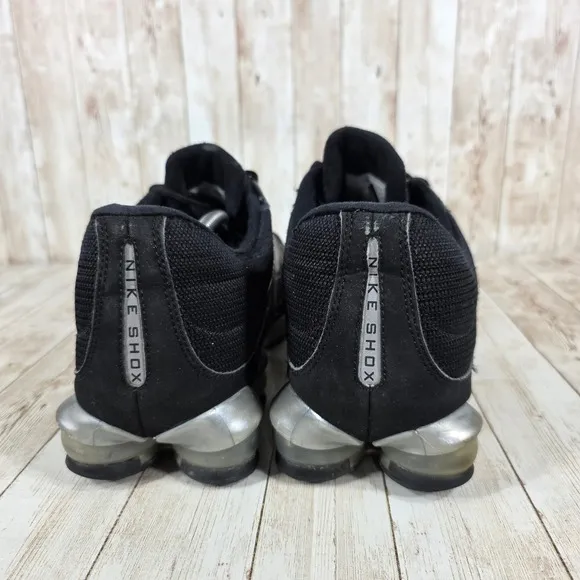 Nike Shox Zoom Running Shoes Athletic Cushioned Black Silver Men's 13