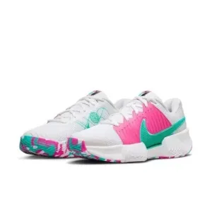 Nike Zoom Challenge Pickleball Shoes Womens Size 8 White Retro Pink (FQ4155-101)