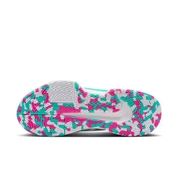 Nike Zoom Challenge Pickleball Shoes Womens Size 8 White Retro Pink (FQ4155-101)