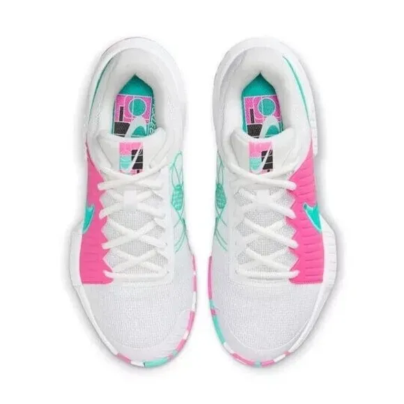 Nike Zoom Challenge Pickleball Shoes Womens Size 8 White Retro Pink (FQ4155-101)