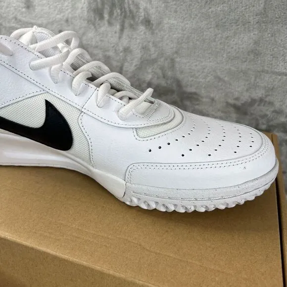 Nike Zoom‎ Court Lite 3 Shoes Mens Size 13 Sneakers White Black DH0626 100