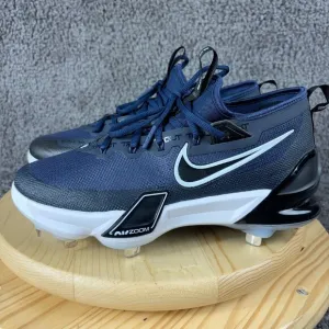 Nike Zoom Trout 9  Elite Midnight Navy Mens 8.5 Baseball Metal Cleats FB2906-400