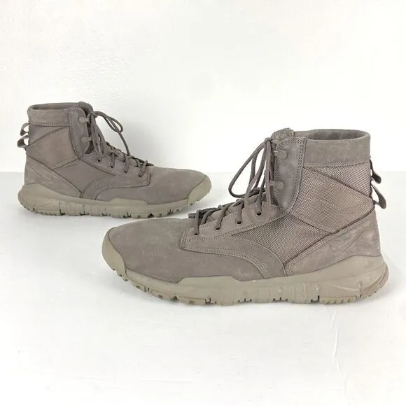 Nike Men’s SFB 6″ Leather Sneaker Boot Mushroom Size 14 Tactical Field Utility
