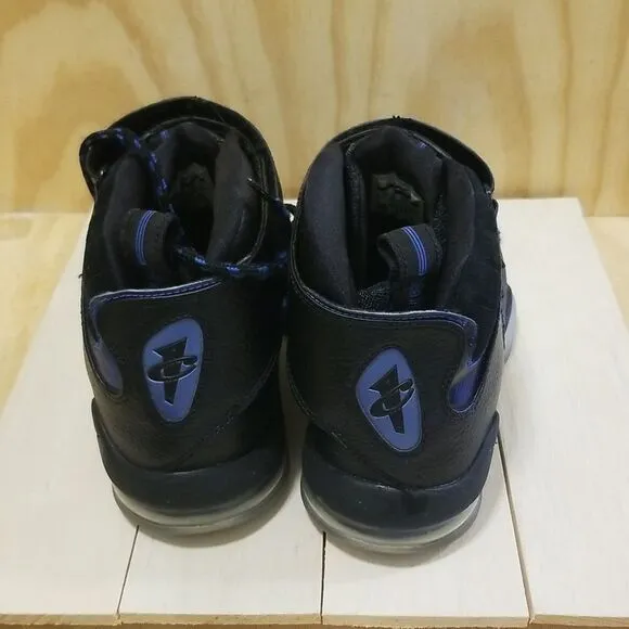 Nike Mens Size 11 Air Penny IV 4 Black Blue Magic Shoes NBA