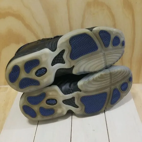Nike Mens Size 11 Air Penny IV 4 Black Blue Magic Shoes NBA